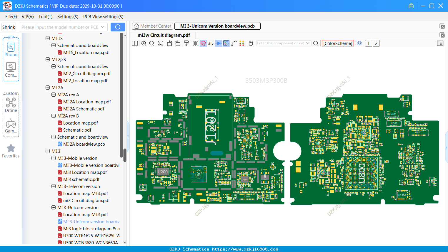 XiaoMi MI 3-Unicom Version Boardview